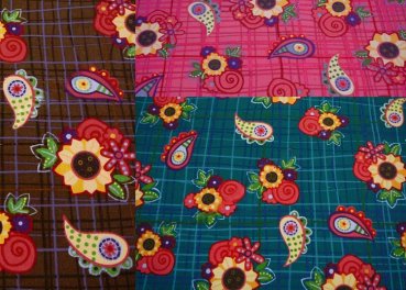 Nora Feincord Babycord mit Blumen und Paisley, alle Farben